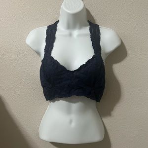Free people blue bralette lace